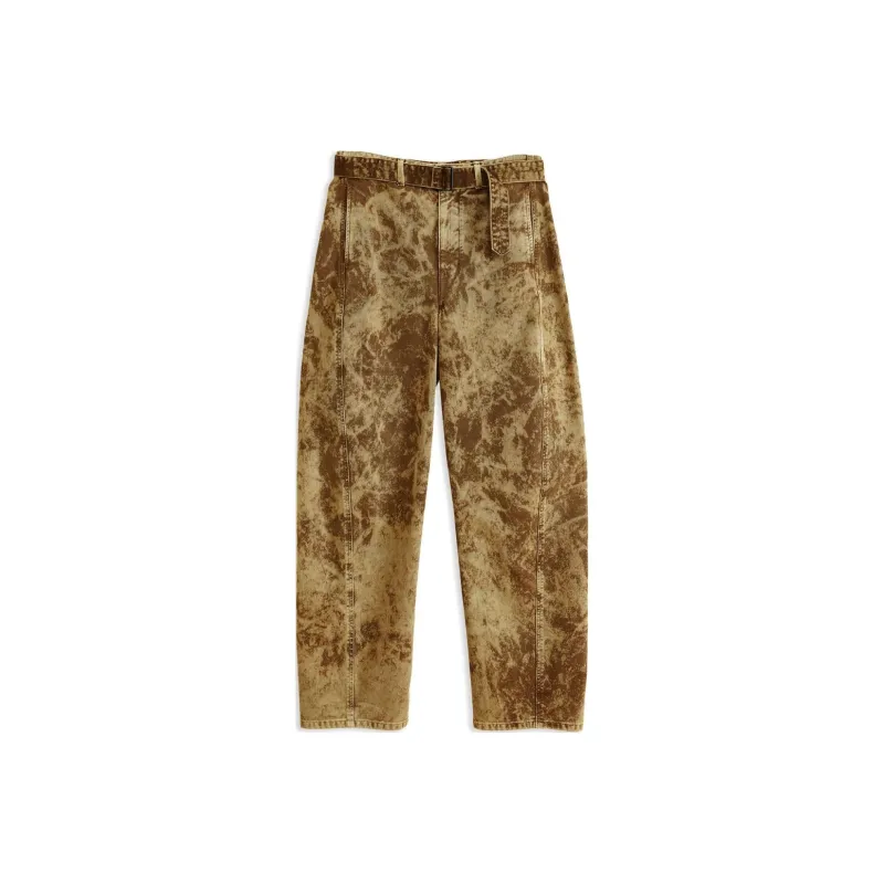 Lemaire Twisted Belted Pants 'Acid Snow Bronze'-0