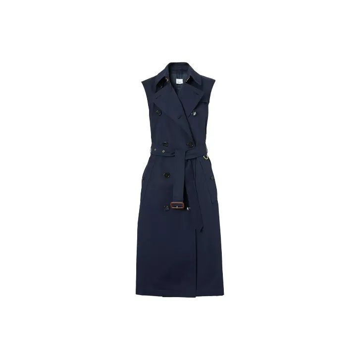 Burberry Trench Coats Women's Midnight Blue-0
