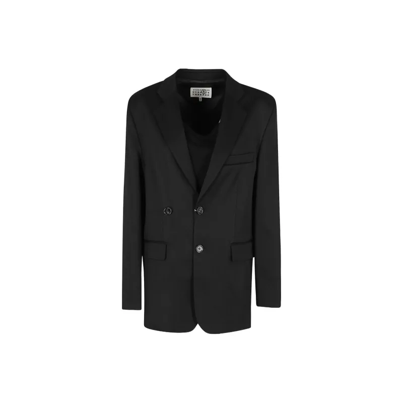 MM6 Maison Margiela Business Suits Coats Women's Black-0