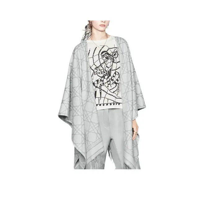 DIOR Cloaks Women's Gray-0
