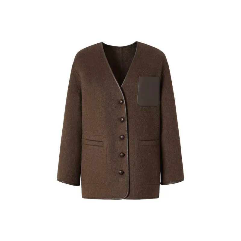 JZ. ANNAKRO Coat Women's Light Coffee-0