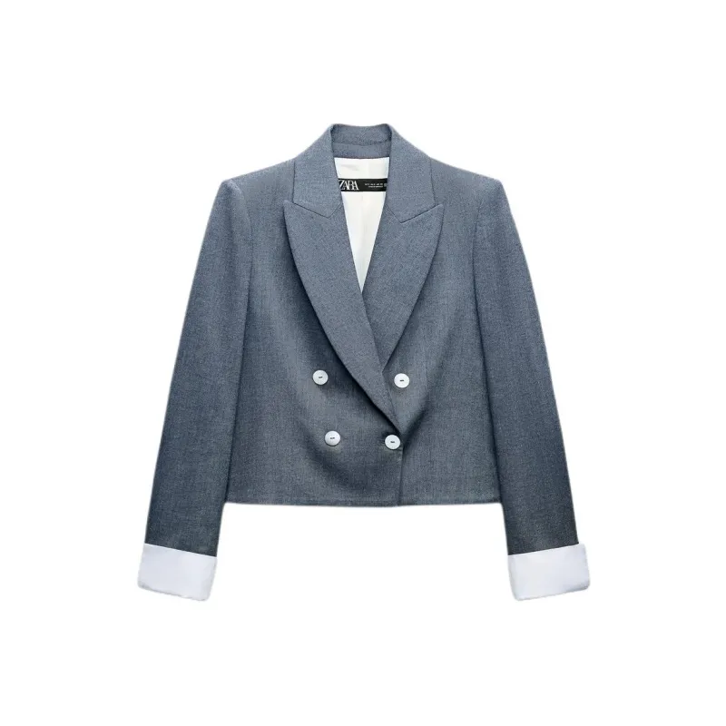ZARA Business Suit Women's Blue/Indigo-0