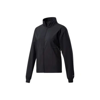Reebok WORKOUT READY RUN WOVEN Trench Coat Women's Black