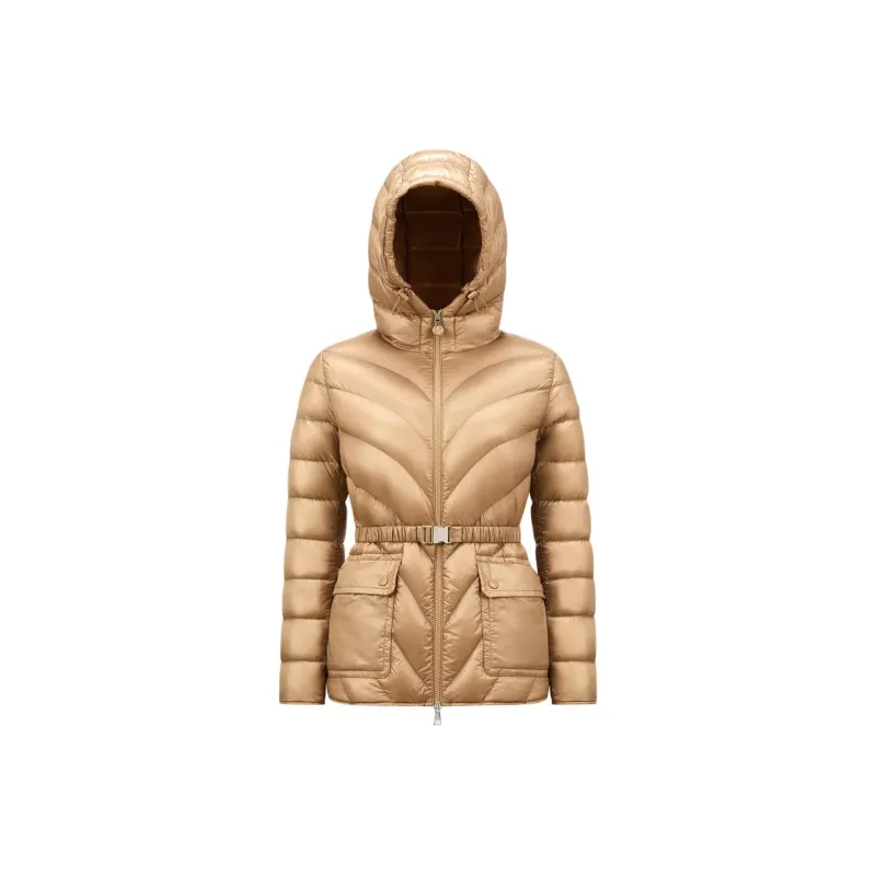 Moncler Down Jacket Women's Camel Beige-0