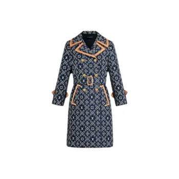 LOUIS VUITTON Trench Coat Women's Multicolor