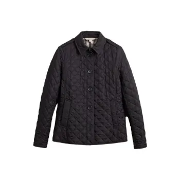 Burberry Cropped Coats Women's Black