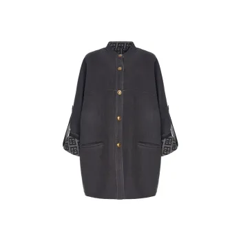 BESIONIA Coats Women's Dark Gray