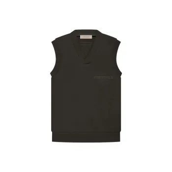 Fear Of God Essentials Women's V Neck Vest Off Black