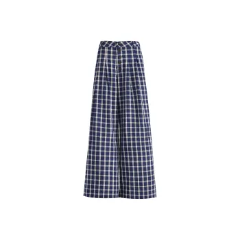 Wen Shan Casual Pants Women's Bubble Grid
