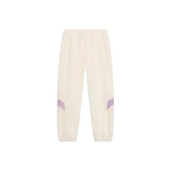 LiNing Sports Trend Series Knitted Sweatpants Women's Ecru
