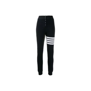 THOM BROWNE Knitted Sweatpants Women's Marine Blue