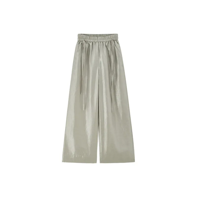 UNIQLO Casual Pants Women's Liquid Silver-0