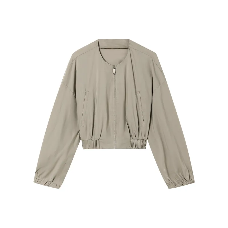 THE SEA LIFE Cropped Coat Women's Spruce Green-0