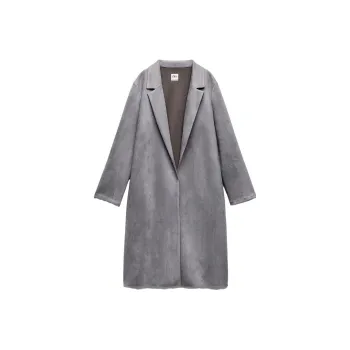 ZARA Coats Women's Light Gray
