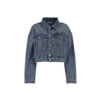 MIU MIU SS23 Denim Jacket Women's Blue