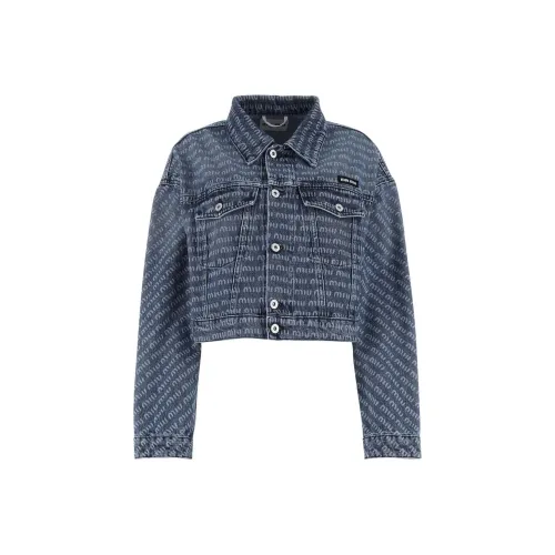 MIU MIU SS23 Denim Jacket Women's Blue