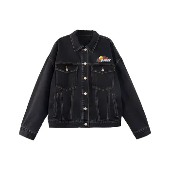 B.Duck Denim Jacket Women's Black Gray