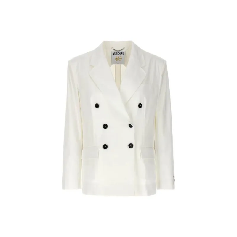 MOSCHINO Double Breasted Tailored Blazer-0