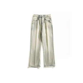 YINLEI Jeans Men Vintage Mud