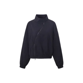 UPON PRO Solid Color Stand Collar Puffer Jacket Women's Black