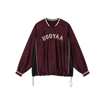 UOOYAA Sweatshirts Women's Burgundy