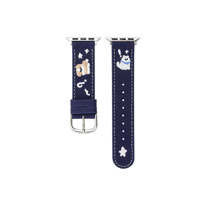 KVZUVUU Watch Band Apple Compatibility Canvas Material-5