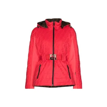 FENDI Puffer Jackets Women's Red