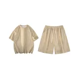 Clothing Sets (Oat Apricot T-Shirt+Oat Apricot Shorts)