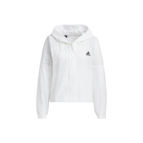 Adidas Cropped Coat Women's White