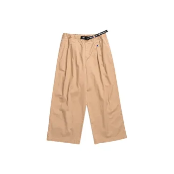 Champion Straight Moderate Casual Pants Japan Version Women's Light Khaki