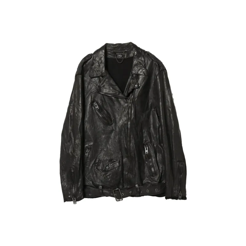 Beams Leather Jackets Women's-4