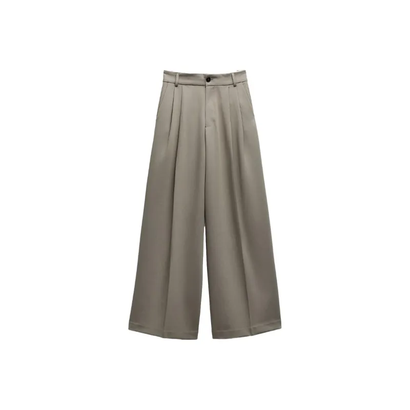 ZARA Casual Pants Women's Brown-0