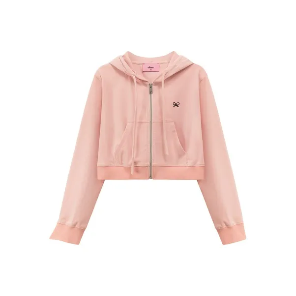 CHUU Cropped Coat Women's Light Pink-0