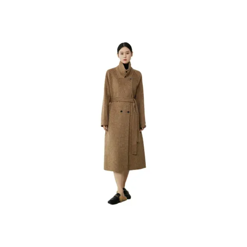 PKHP Coats Women's Dark Camel