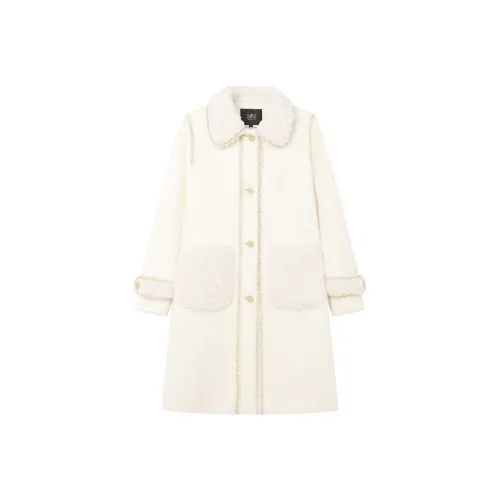 LOUISY AO Coats Women's Ecru