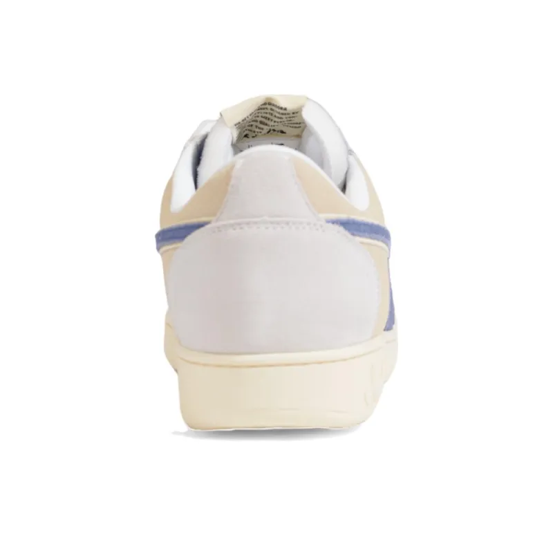 Diadora Magic Basket Anti Slip Wear Resistant Low Top Skateboard Shoes Men's White-3