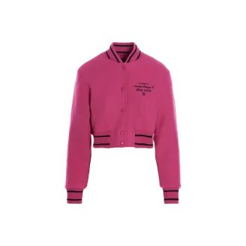 Givenchy Cropped Bomber Varsity 'Pink/Black'