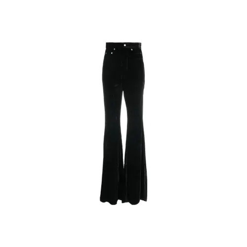 RICK OWENS Knitted Sweatpants Women's Black