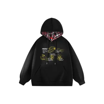MIIOW Trend Party Series Sweatshirt Unisex Black