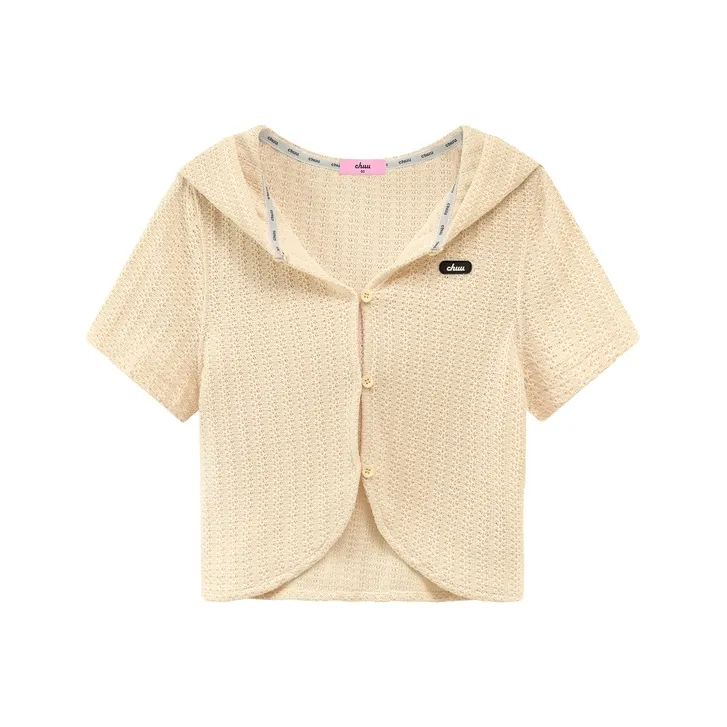 CHUU Cropped Coat Women's Beige-0