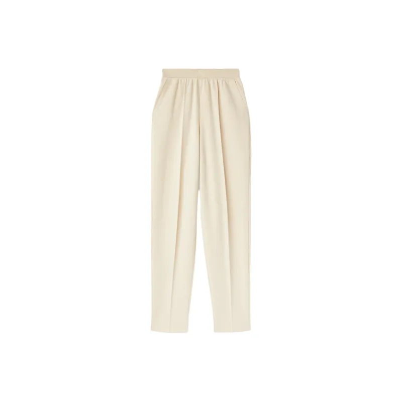 Loro Piana FW24 Casual Pants Women's Beige Milk-0