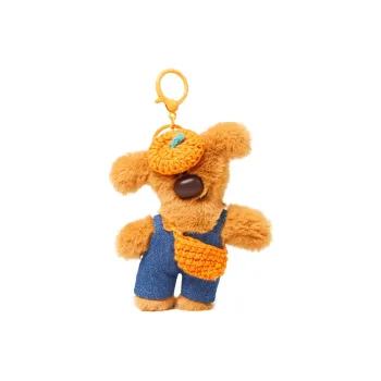 Narandu Polyester Keychain Bag Accessory Women's Orange Hat White Teddy Bear/Orange Hat Brown Teddy Bear