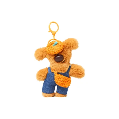 Narandu Polyester Keychain Bag Accessory Women's Orange Hat White Teddy Bear/Orange Hat Brown Teddy Bear