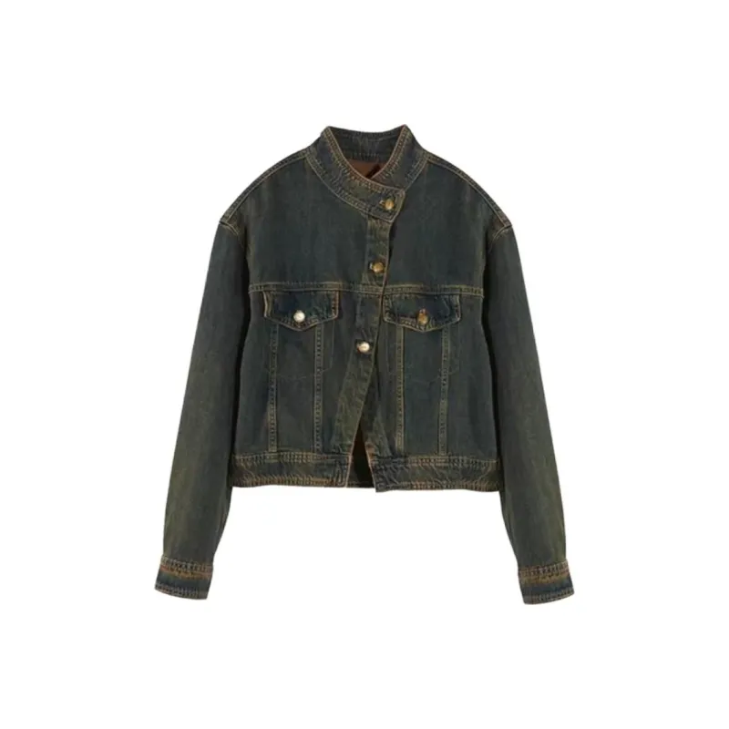 BASIC HOUSE Denim Jackets Women's Egypt Vintage-0
