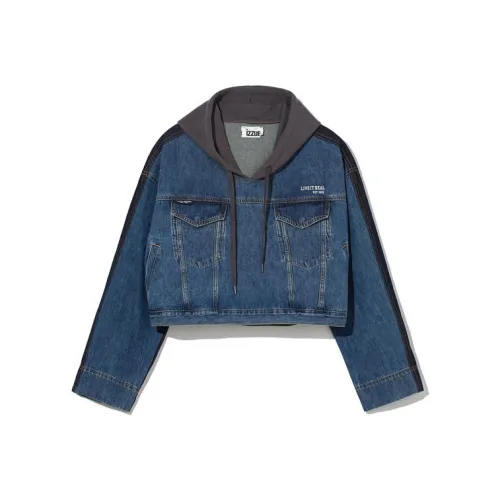 Izzue Cropped Coats Women's NYX/Navy Blue