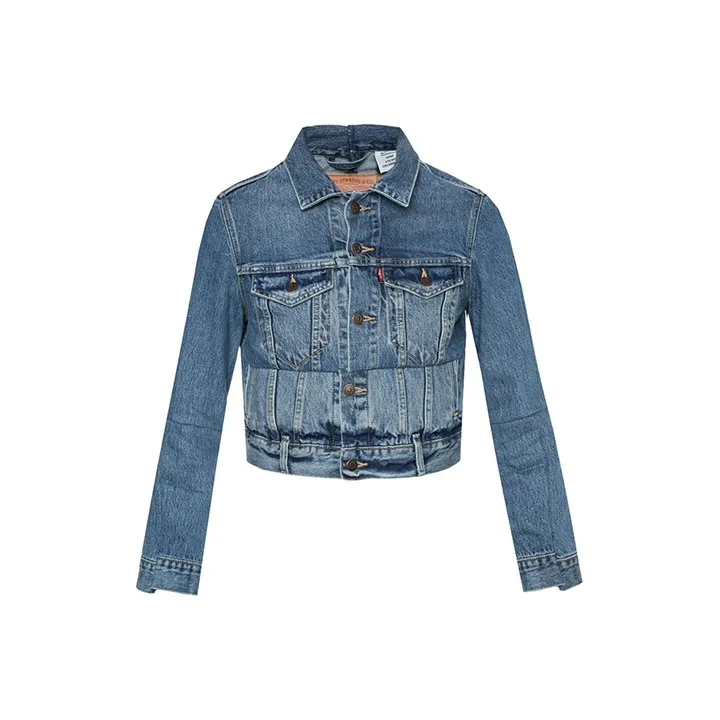Levis X Vetements Denim Jackets Women's Blue-0