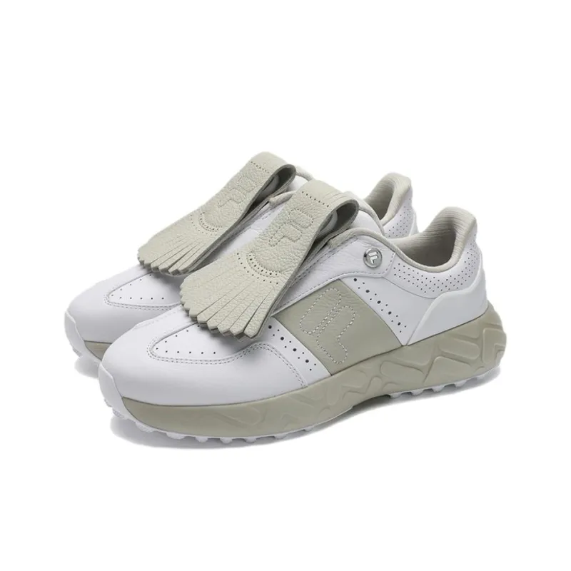 FILA GF DRIVER Anti Slip Wear Resistant Low Top Golf Shoes Women's White-1