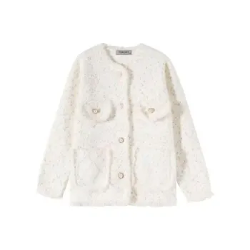 PAIN OR PLEASURE Cropped Coats Women's White