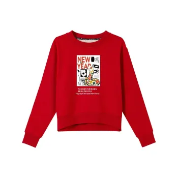 Oudifu Sweatshirts Women's Red