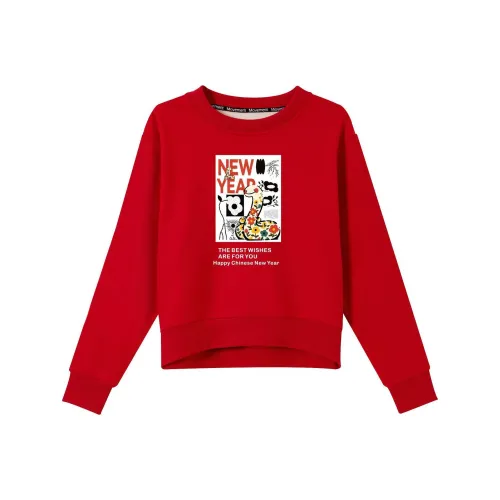 Oudifu Sweatshirts Women's Red